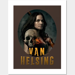 Vanessa van Helsing Medallion Orange Posters and Art